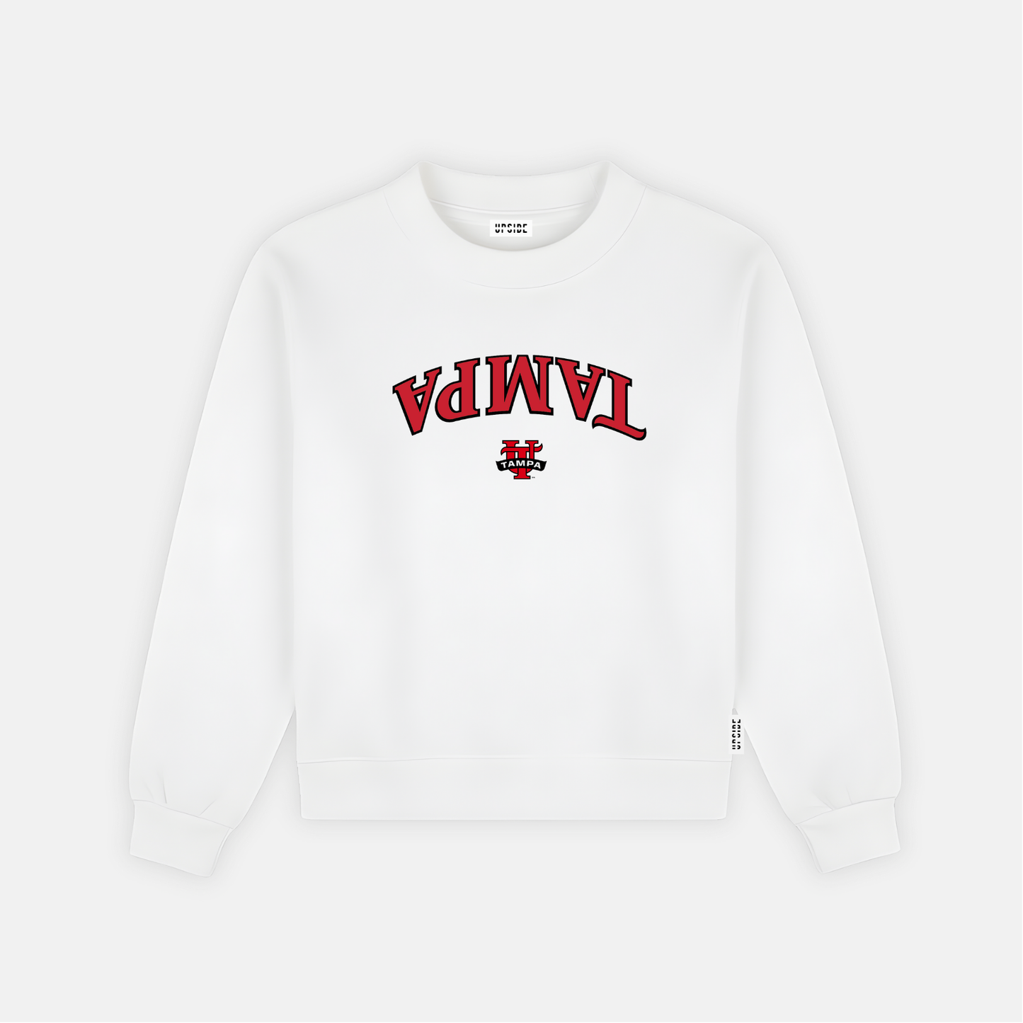 Tampa Spartans Embroidered Crewneck Sweatshirt White