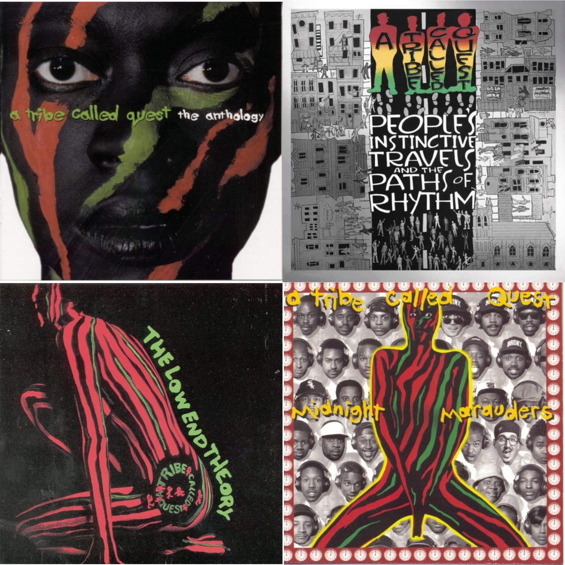 Tribe Called Quest - Low End Theory & Midnight Marauders & Anthology & People's Instinctive Travels (25Th Anniversary) - CD Bundle