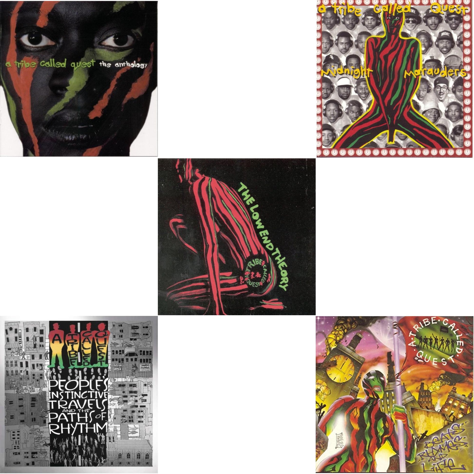 Tribe Called Quest - Low End Theory & Midnight Marauders & Beats Rhymes & Life & Anthology & People's Instinctive Travels (25Th Anniversary) - CD Bundle