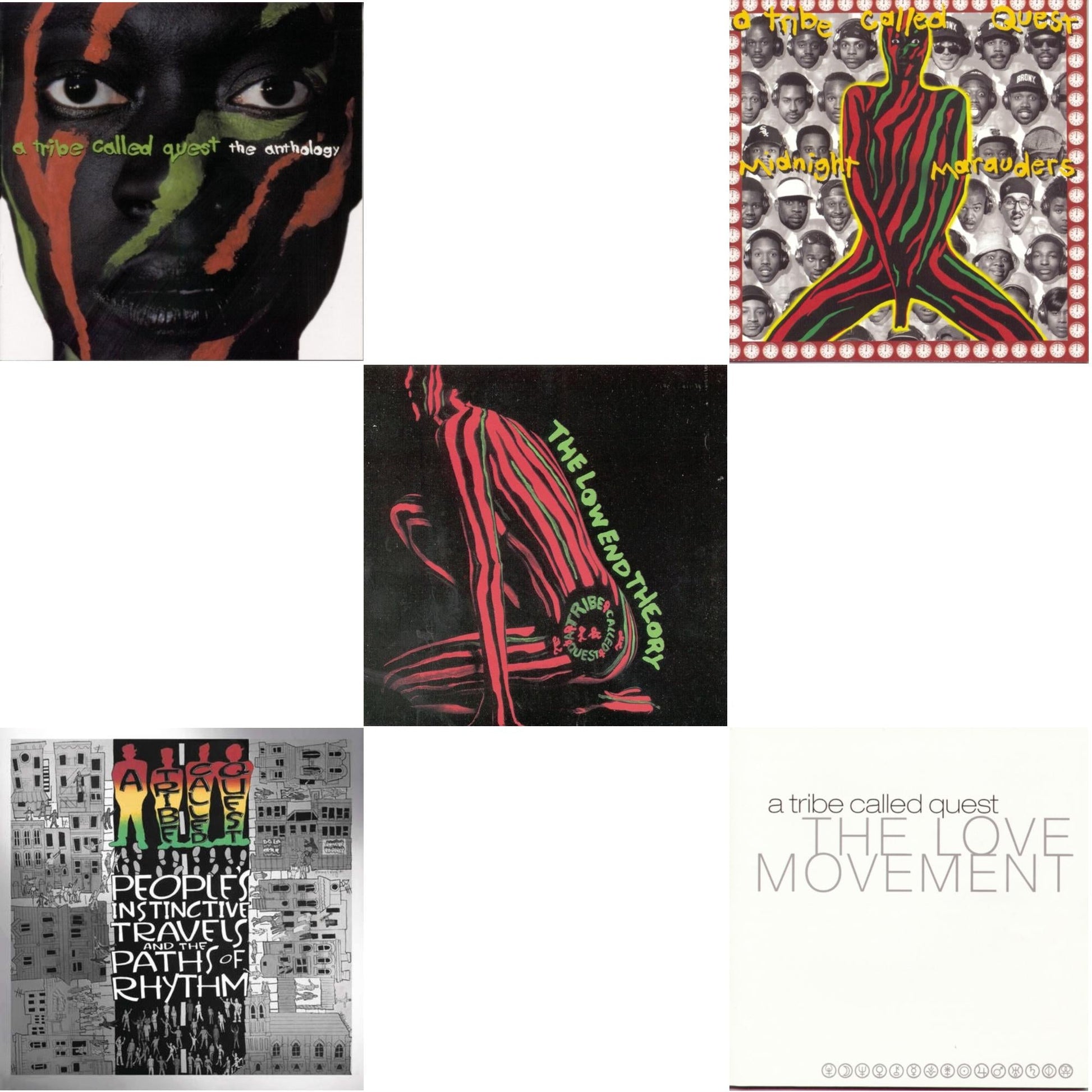 Tribe Called Quest - Low End Theory & Midnight Marauders & Anthology & Love Movement & People's Instinctive Travels (25Th Anniversary) - CD Bundle