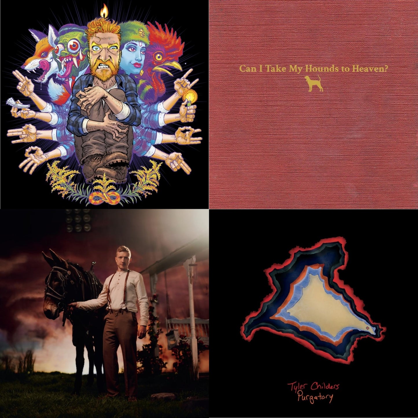 Tyler Childers - Country Squire (150G/Dl Code) & Can I Take My Hounds To Heaven? (3LP) & Rustin In The Rain & Purgatory