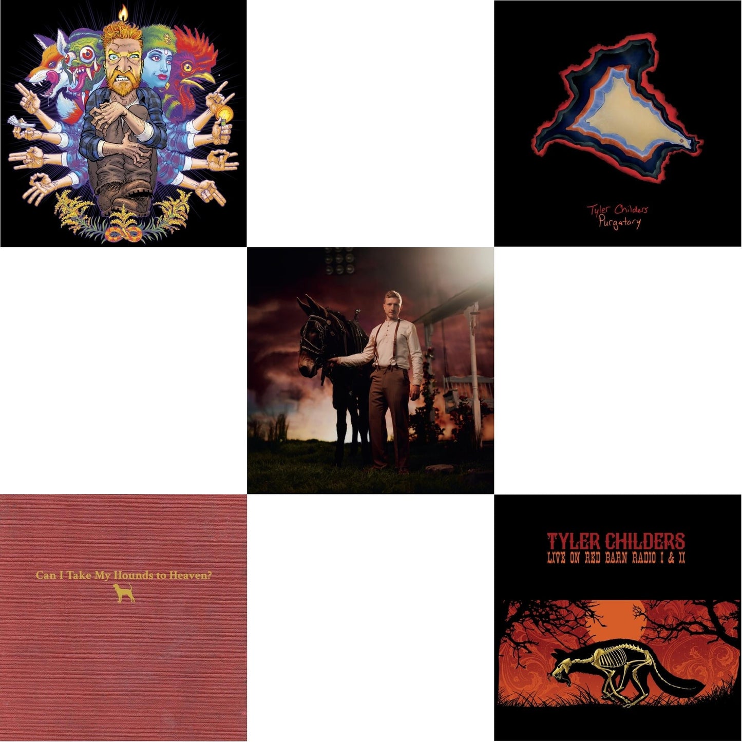 Tyler Childers - Country Squire (150G/Dl Code) & Can I Take My Hounds To Heaven? (3LP) & Rustin In The Rain & Live On Red Barn Radio I & Ii & Purgatory