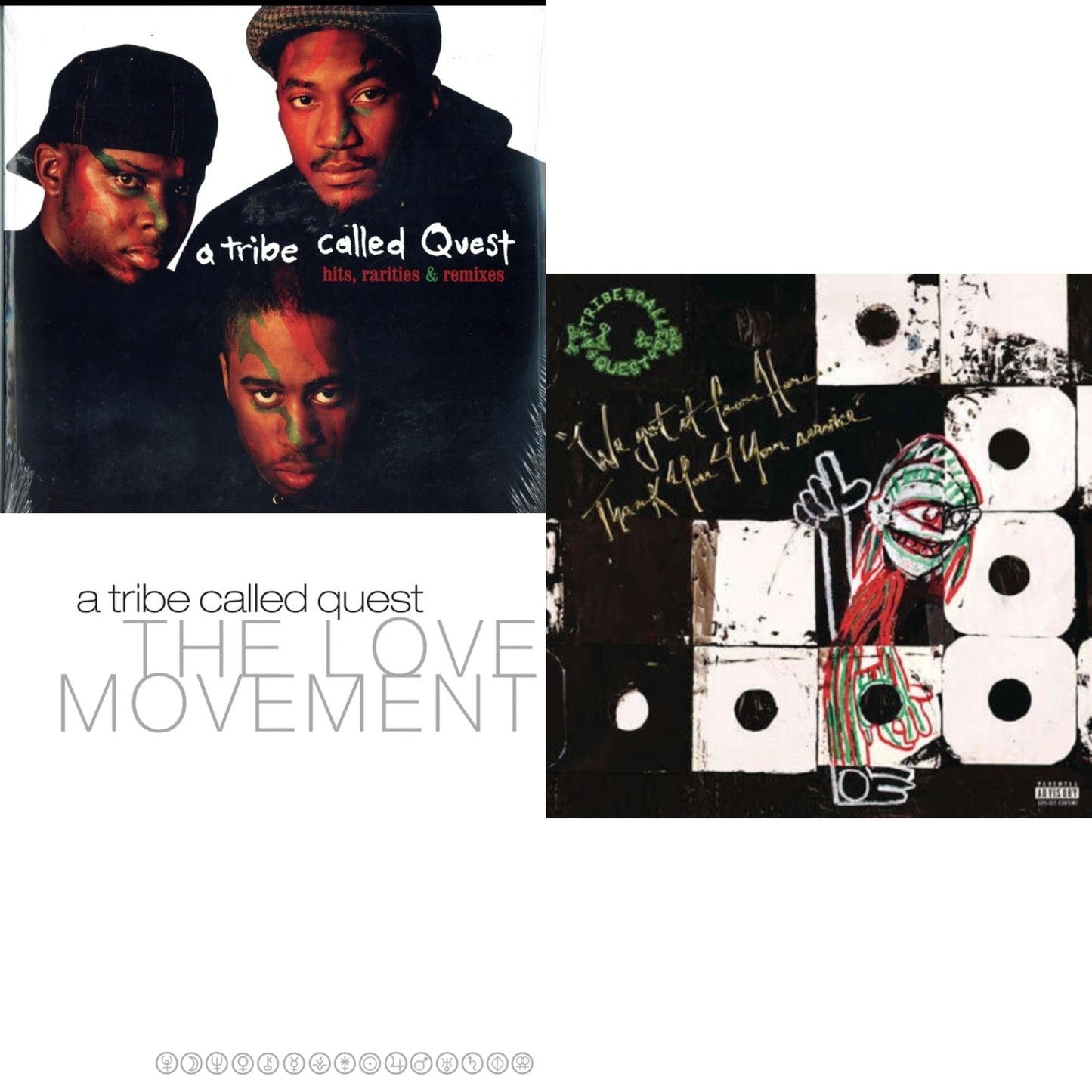 Tribe Called Quest - Hits, Rarities & Remixes & Love Movement (X) (3LP) & We Got It From Here Thank You 4 Your Service (X) (2LP/150G)