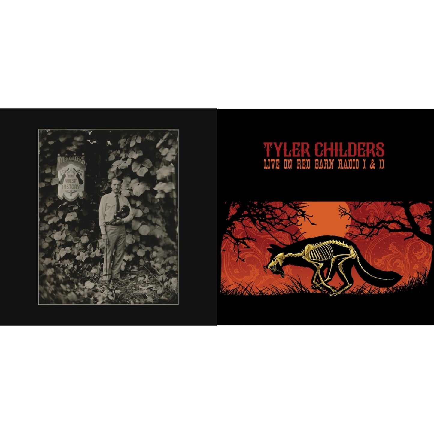 Tyler Childers - Long Violent History (140G/Insert) & Live On Red Barn Radio I & Ii - LP Vinyl Bundle