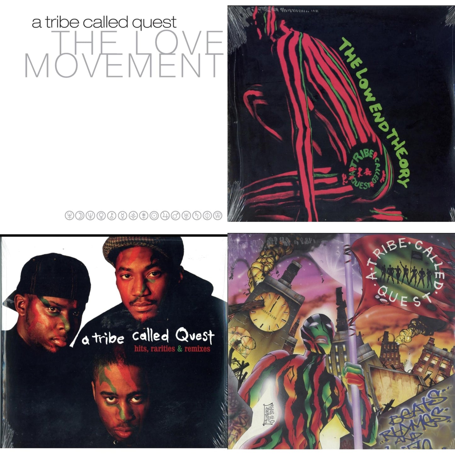 Tribe Called Quest - Low End Theory & Beats Rhymes & Life & Hits, Rarities & Remixes & Love Movement (X) (3LP)