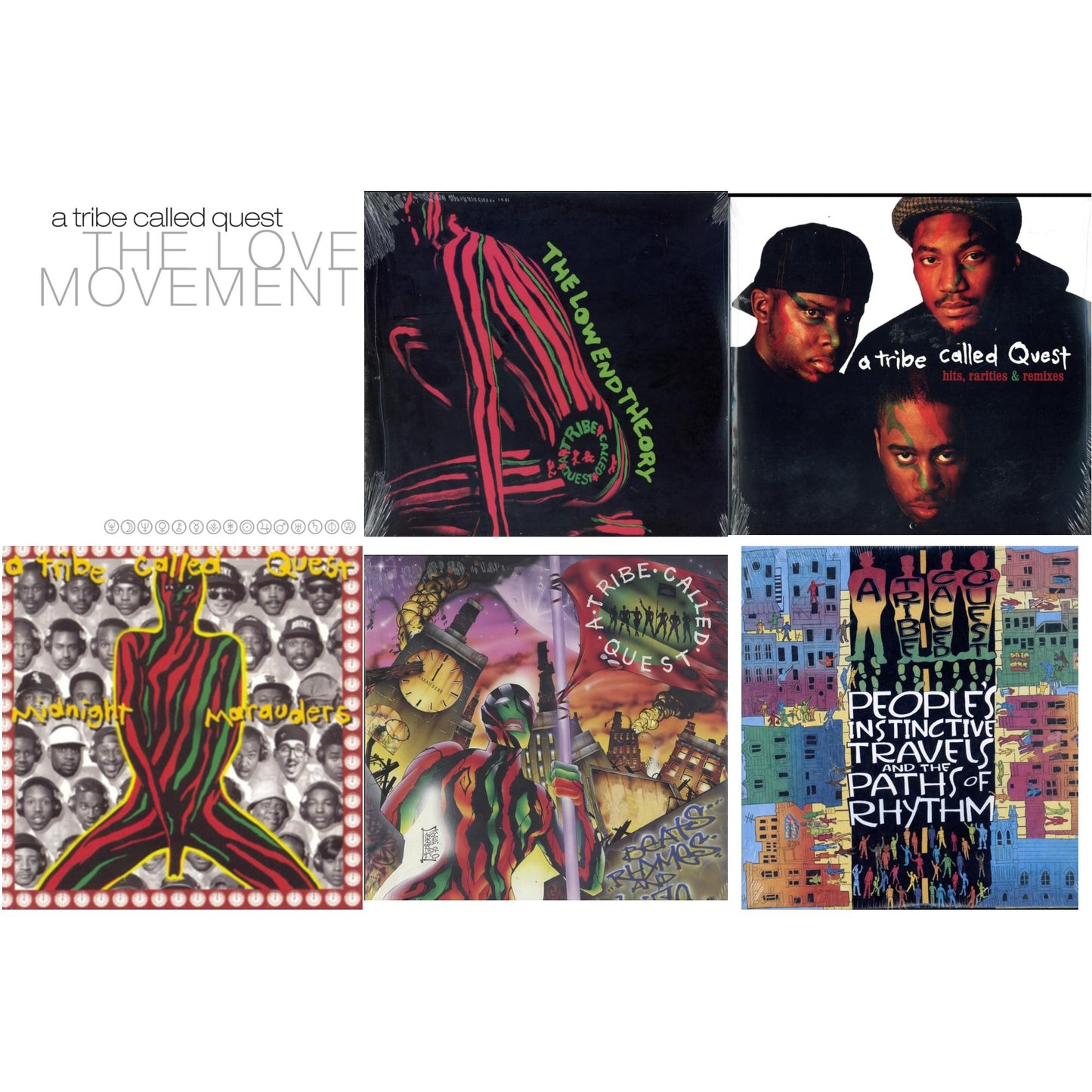 Tribe Called Quest - Peoples Instinctive Travels & Paths Of Rhythm & Low End Theory & Midnight Marauders & Beats Rhymes & Life & Hits, Rarities & Remixes & Love Movement (X) (3LP)