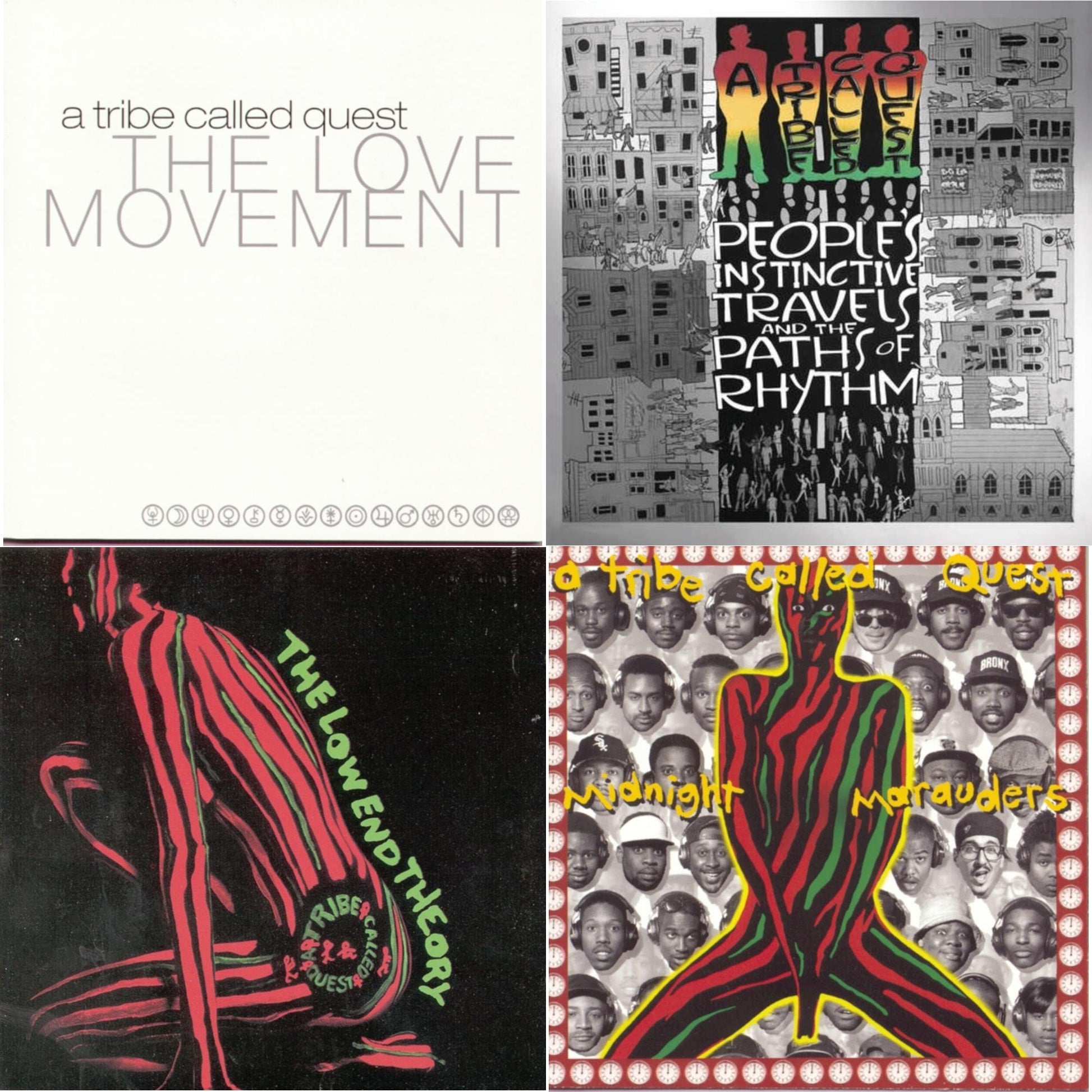 Tribe Called Quest - Low End Theory & Midnight Marauders & Love Movement & People's Instinctive Travels (25Th Anniversary) - CD Bundle