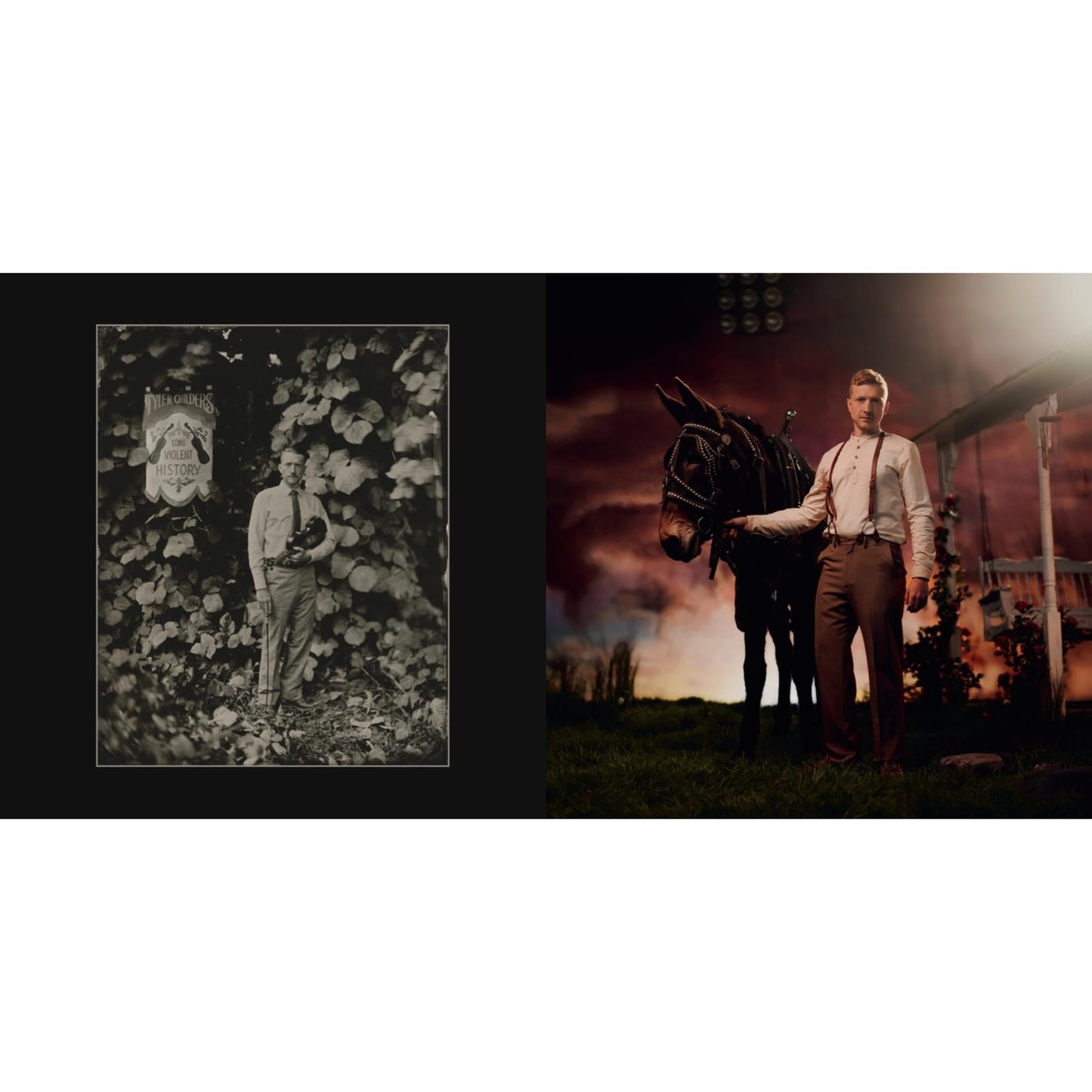Tyler Childers - Long Violent History (140G/Insert) & Rustin In The Rain - LP Vinyl Bundle