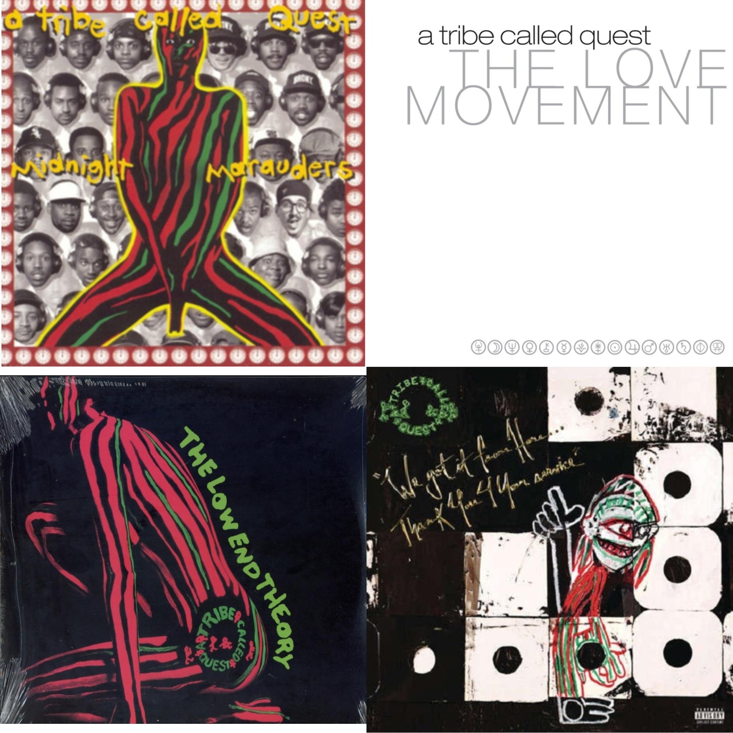 Tribe Called Quest - Low End Theory & Midnight Marauders & Love Movement (X) (3LP) & We Got It From Here Thank You 4 Your Service (X) (2LP/150G)