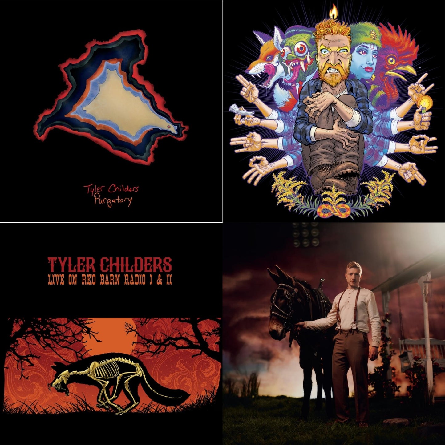 Tyler Childers - Country Squire (150G/Dl Code) & Rustin In The Rain & Live On Red Barn Radio I & Ii & Purgatory - LP Vinyl Bundle