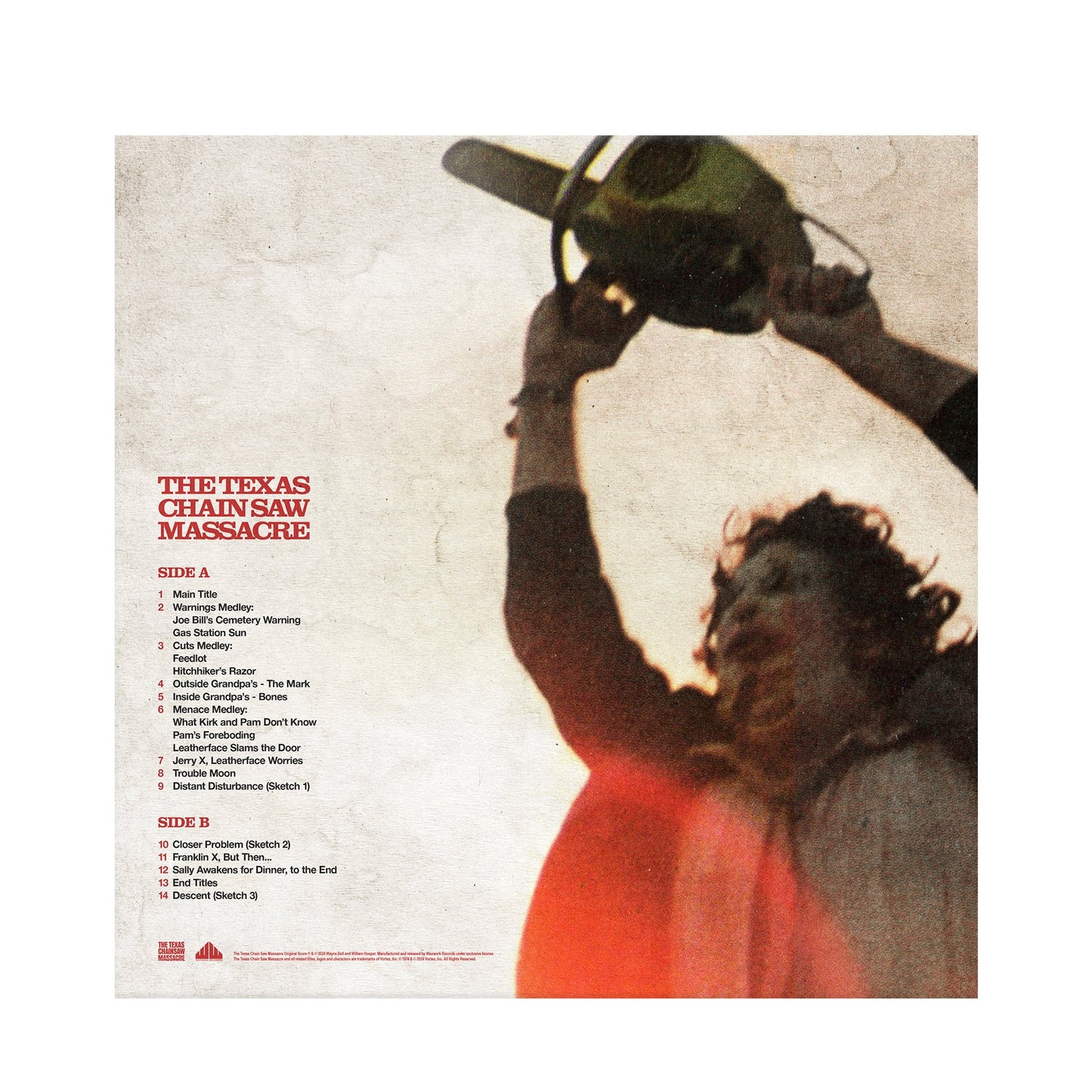 THE TEXAS CHAIN SAW MASSACRE Original Motion Picture Score (Human Detritus Splatter Exclusive) Vinyl Record