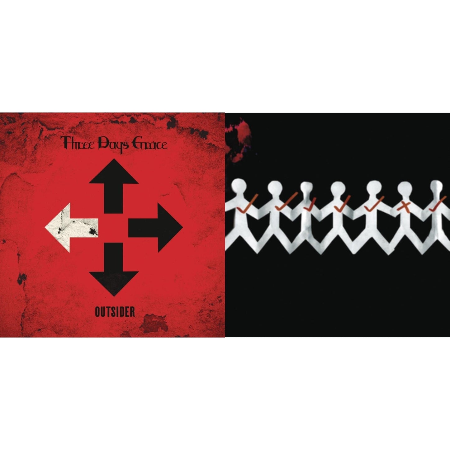 Three Days Grace - Outsider (140G/Dl Card) & One-X (150G) - LP Vinyl Bundle