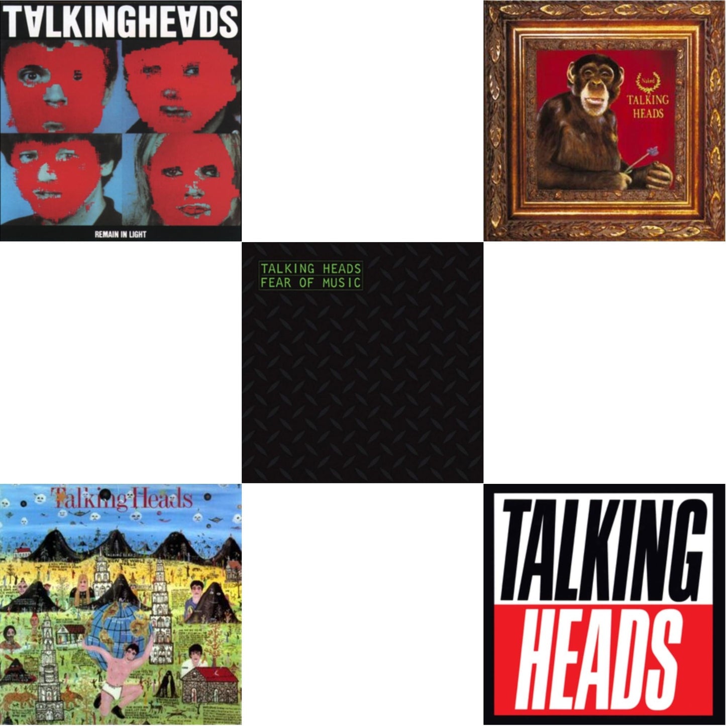 Talking Heads - Remain In Light & Fear Of Music & Little Creatures & Naked & True Stories - LP Vinyl Bundle