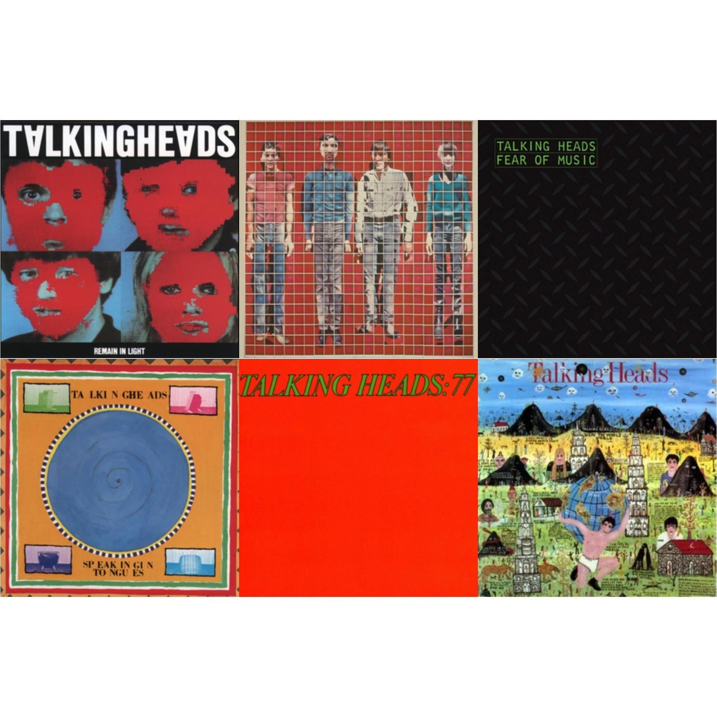 Talking Heads - Remain In Light & More Songs About Buildings & Food & Fear Of Music & Speaking In Tongues & Talking Heads: 77 & Little Creatures - LP Vinyl Bundle