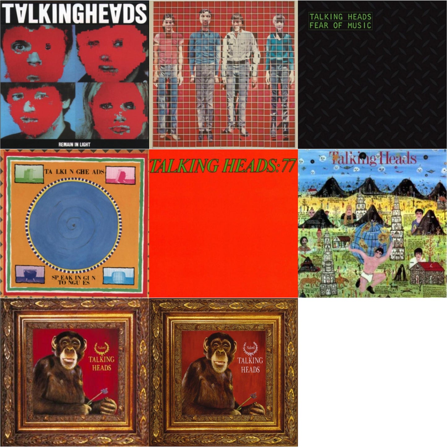 Talking Heads - Remain In Light & More Songs About Buildings & Food & Fear Of Music & Speaking In Tongues & Talking Heads: 77 & Little Creatures & Naked & Naked (Opaque Purple LP Vinyl) (Rocktober)