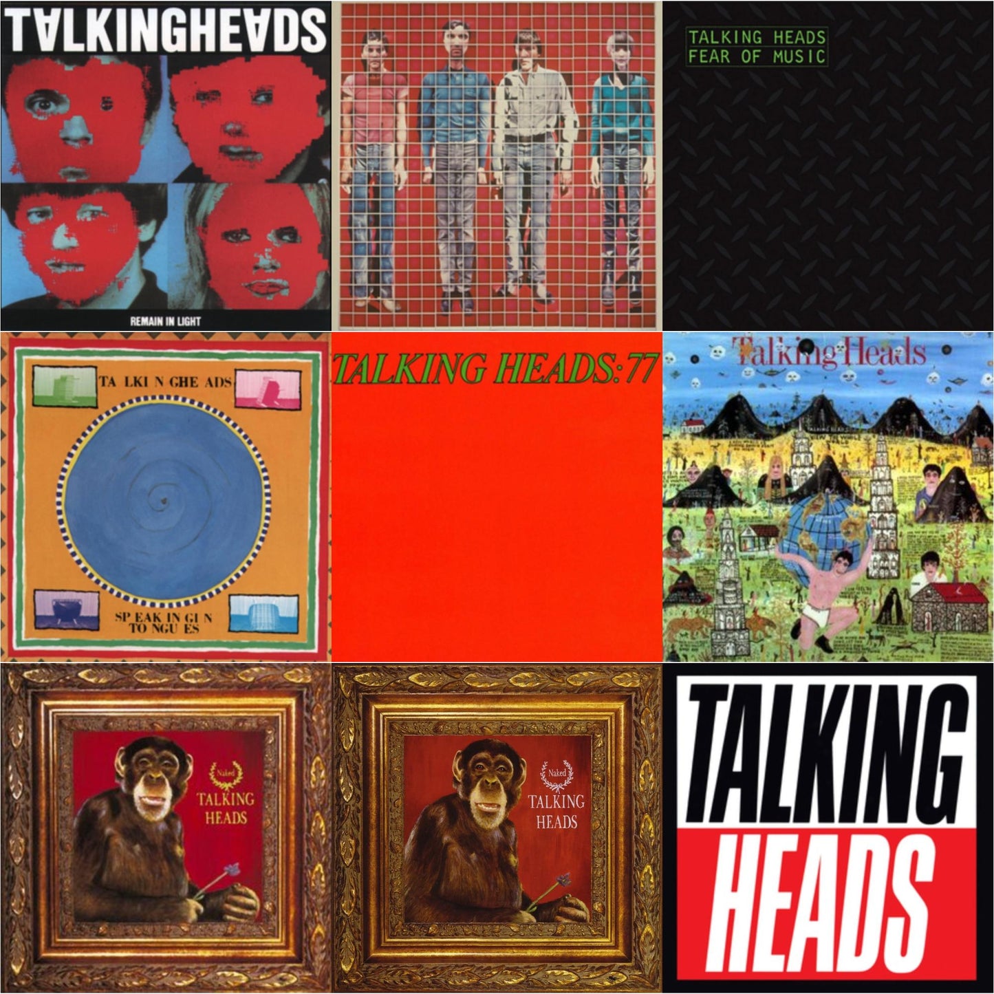 Talking Heads - Remain In Light & More Songs About Buildings & Food & Fear Of Music & Speaking In Tongues & Talking Heads: 77 & Little Creatures & Naked & Naked (Opaque Purple LP Vinyl) (Rocktober) & True Stories