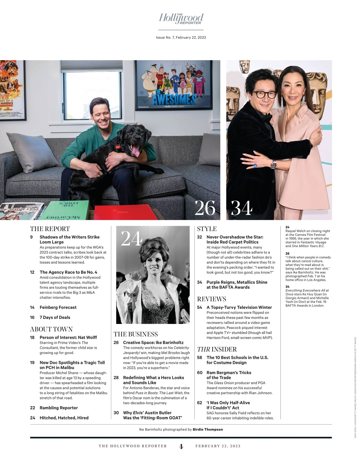 The Hollywood Reporter - 23.02.22 Edition: Everyone Hearts Aftersun's Paul Mescal, Writers Debate The Strike, Unpack The Unspoken Politics Of The Red Carpet, Nat Wolff, Ike Barinholtz & Austin Butler!