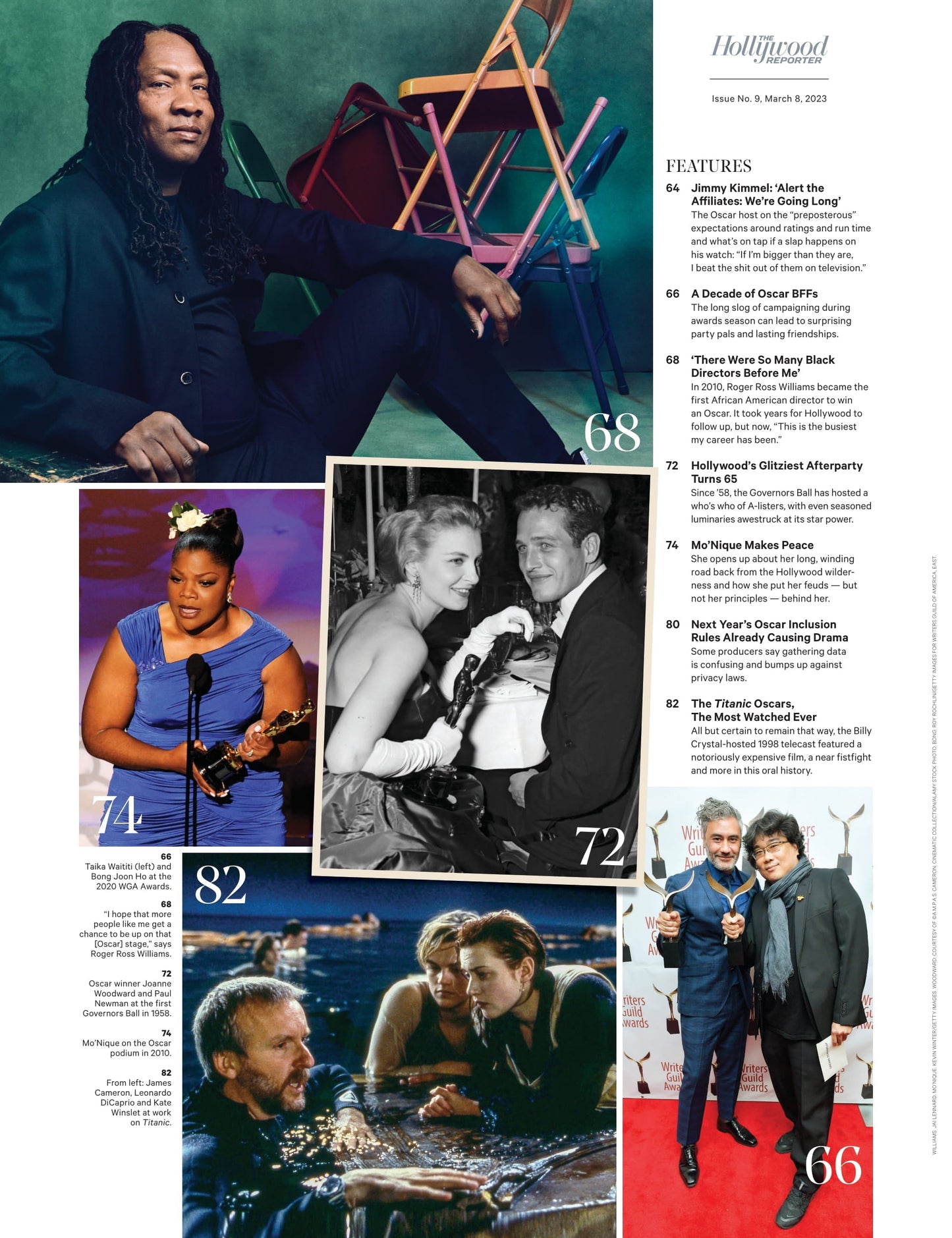 The Hollywood Reporter - 23.03.08 Edition: Kimmel Is Back & Ready To Rumble, Awards Season Famous BFFs, Titanic Oscars At 25, Mo'Nique Makes Peace (Mostly), Is Hollywood Too Sensitive For The Razzies?