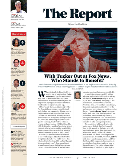 The Hollywood Reporter - 23.04.26 Edition: How Chris Pratt & The Guardians Of The Galaxy Vol. 3 Cast Helped James Gunn Reach The Most Powerful Job In Hollywood, Tucker Carlson's Firing & More!