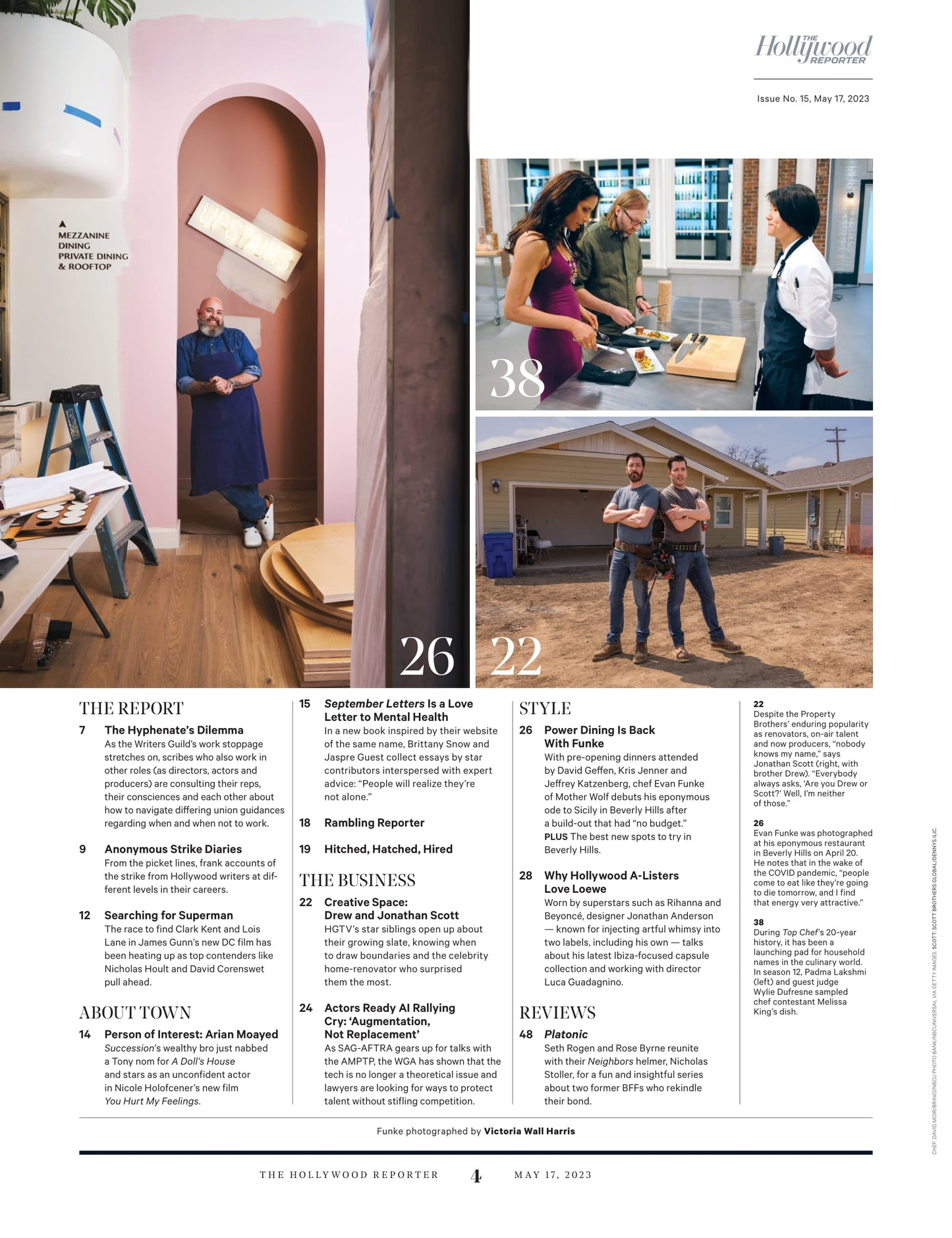 The Hollywood Reporter - 23.05.17 Edition: Arnold Schwarzenegger On Netflix's Fubar & Gets Candid About Aging, Career Misses & Family History, WGA Strike Uncensored Anger From Picket Lines & More!