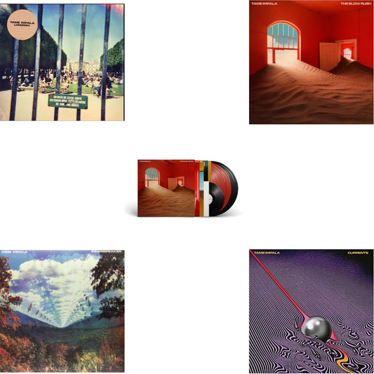 Tame Impala - Slow Rush (Deluxe/2-Transparent Red LP Vinyl/3-Black LP Vinyl) & Lonerism & Currents & Slow Rush (2LP) & Innerspeaker