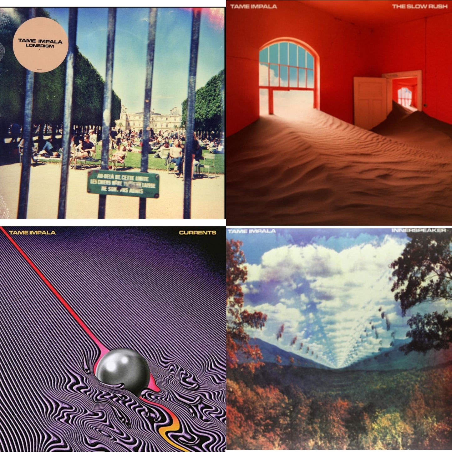 Tame Impala - Lonerism & Currents & Slow Rush (2LP) & Innerspeaker