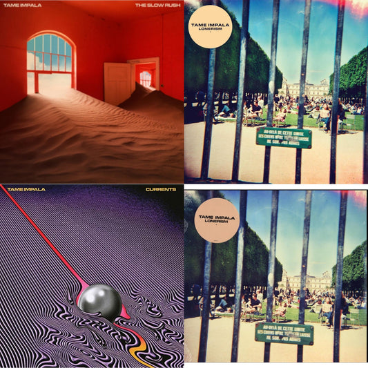 Tame Impala - Slow Rush (2LP) & Lonerism (10Th Anniversary/Super Deluxe/3LP Boxset) & Currents & Lonerism