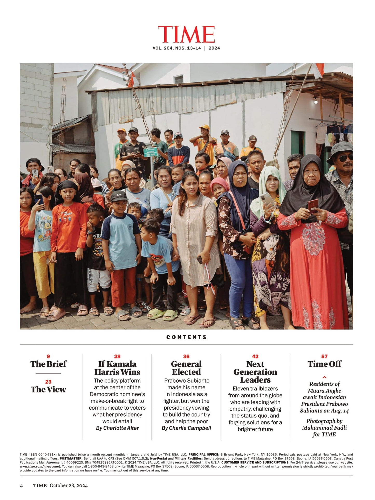 TIME Magazine - 10.28.24 Edition: Next Generations Leaders, Nicola Coughlan Star Of Derry Girls & Bridgerton Talks Finding Her Breakthrough, Plus 10 More Trailblazers Shaping A Brighter Future!