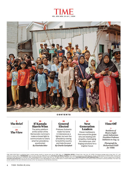 TIME Magazine - 10.28.24 Edition: Next Generations Leaders, Nicola Coughlan Star Of Derry Girls & Bridgerton Talks Finding Her Breakthrough, Plus 10 More Trailblazers Shaping A Brighter Future!