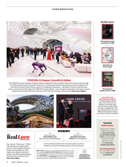 TIME Magazine - 03.11.24 Edition: Women Of The Year Greta Gerwig, 11 Leaders Building An Equal Feature, Antisemitism, Donald Trump's Many Trials, South Korea's Demographic Crisis, Ukraine War & More!