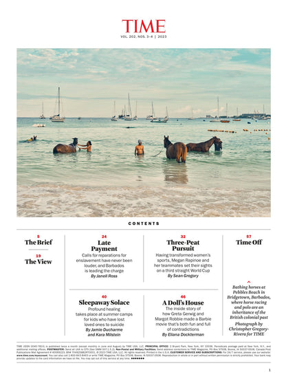 TIME Magazine - 07.24.23 Edition: Barbie's World, Greta Gerwig & Margot Robbie's Fun & Contradicting Movie