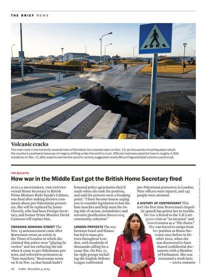 TIME Magazine - 12.04.23 Edition: 100 Most Influential Leaders Driving Business To Real Climate Action, Nikki Haley & Trump, Israel Endgame In Gaza, Uniqlo Founder Tadashi Yanai & Best Photos Of 2023!