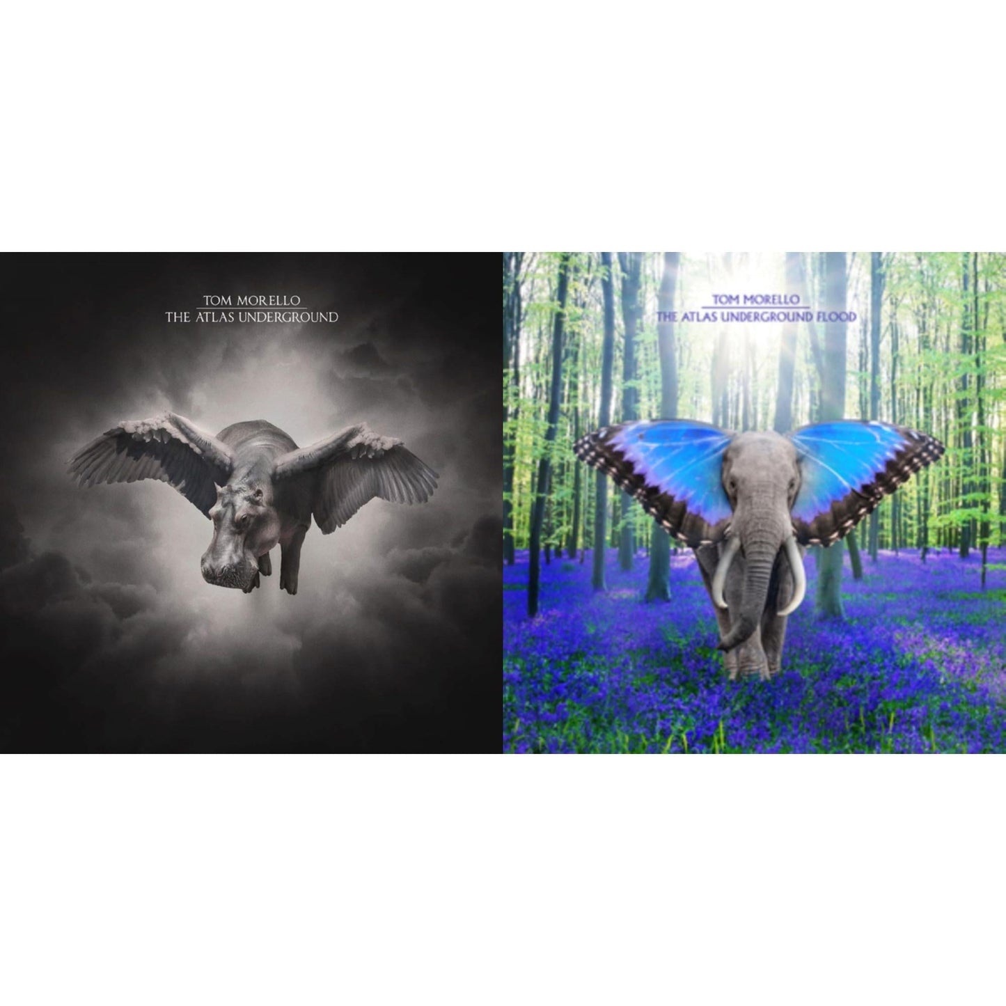 Tom Morello - Atlas Underground Fire (2LP/Orange Splatter Vinyl) & Atlas Underground Flood (Sky Blue Grape LP Vinyl)