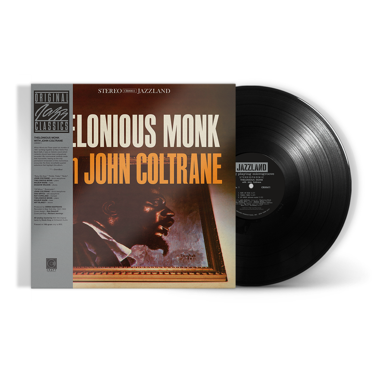 Thelonious Monk With John Coltrane (Original Jazz Classics Series) (180g LP) Vinyl Record