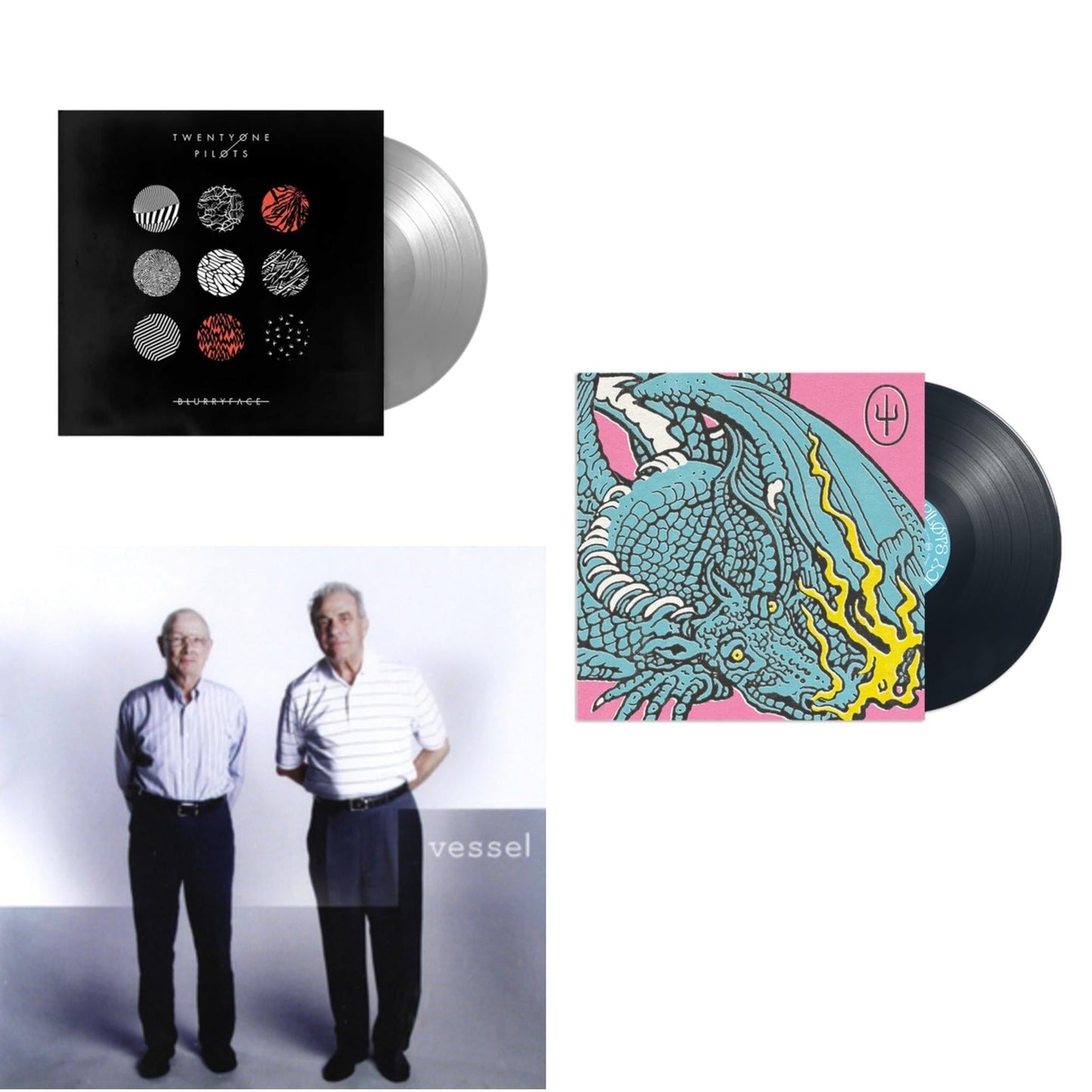 Twenty One Pilots - Scaled & Icy & Blurryface (Silver LP Vinyl Fbr Anniversary) & Vessel