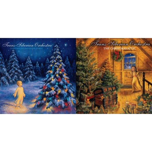 Trans-Siberian Orchestra - Christmas Eve & Other Stories (Clear Vinyl/2LP) (Atl75) & Christmas Attic (2LP)
