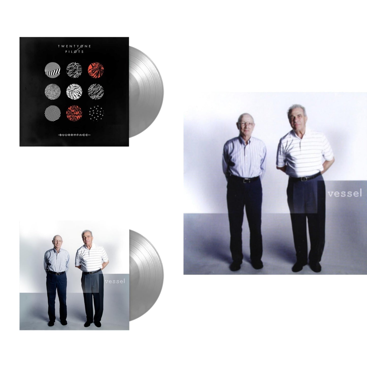 Twenty One Pilots - Blurryface (Silver LP Vinyl Fbr Anniversary) & Vessel (Fbr 25Th Anniversary/Silver LP Vinyl) & Vessel