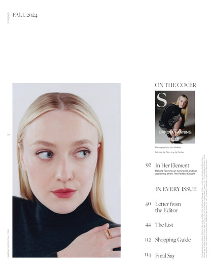 S Magazine - Fall 2024: Dakota Fanning On Turning 30, Her Show The Perfect Couple & Love For Reality TV, Female Founders Changing Beauty & Wellness, Season's Best New Lipsticks, Shopping Guide & More!