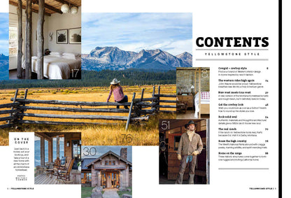 Yellowstone Style - Modern Cowboy Living: Western Homes, Dutton Ranch, Barn, Interior Design, Rustic, John Wayne, Montana Homestead, Cowgirl Style, National Parks, Historic Structures & American West!