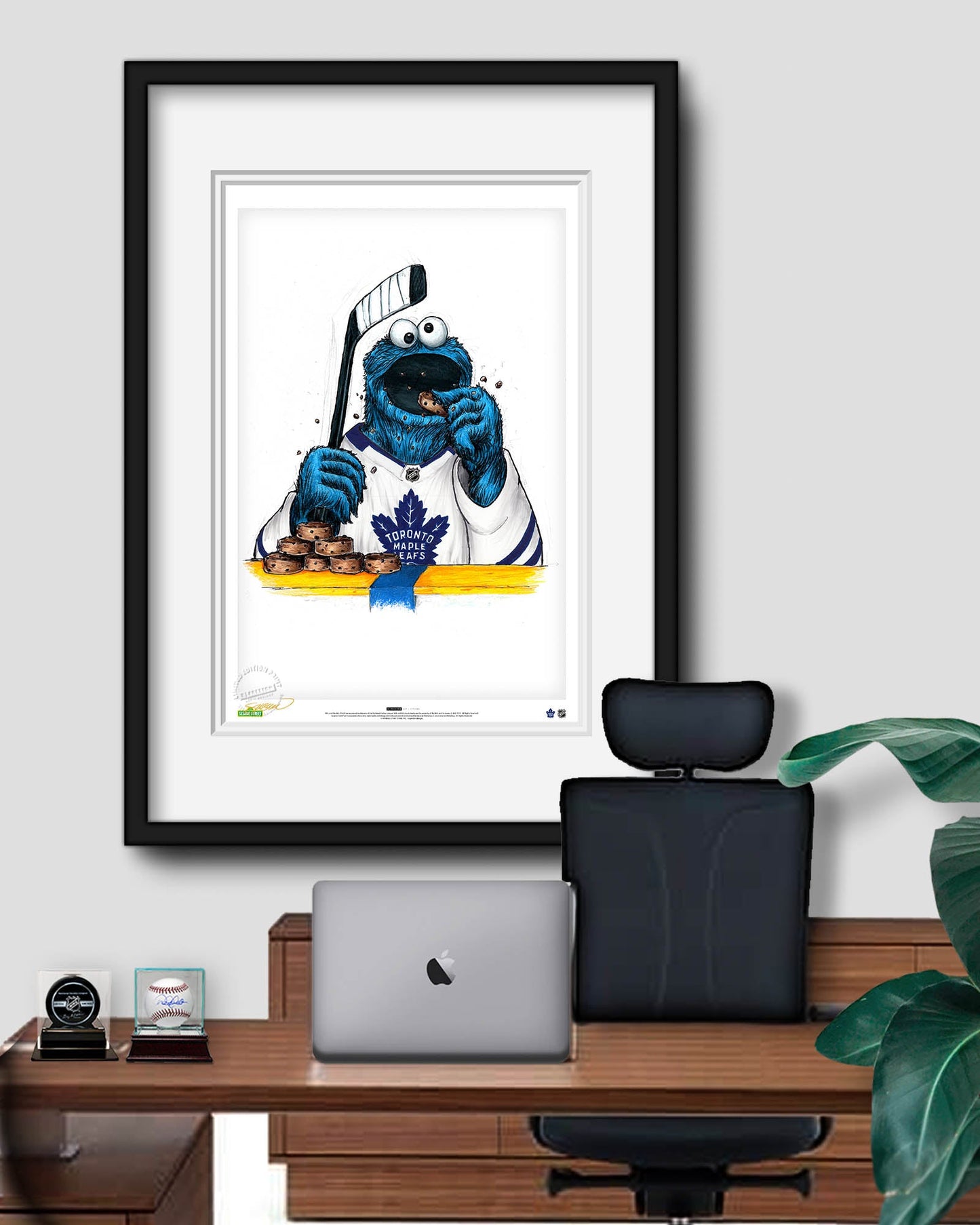 Cookie Monster x NHL Maple Leafs  Limited Edition Art Print