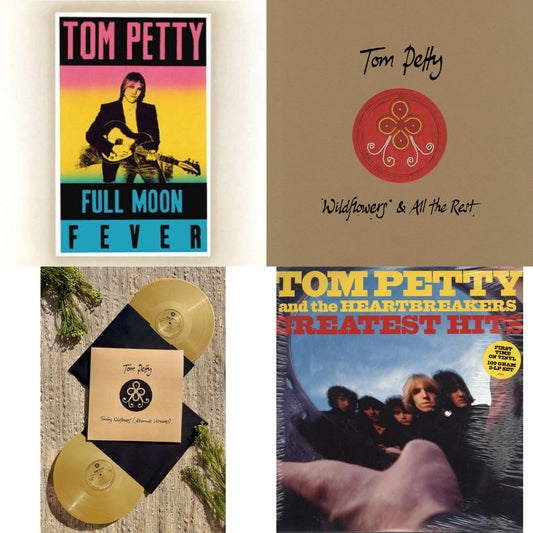 Tom Petty - Finding Wildflowers (Alternate Versions) (2LP/Gold Vinyl) (I) & Wildflowers & All The Rest (Deluxe Edition/7LP) & Full Moon Fever (180G) & Greatest Hits (2LP)