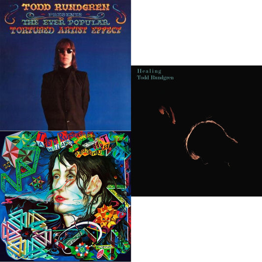 Todd Rundgren - Healing (Clear LP Vinyl/Translucent Blue 7Inch) & Wizard A True Star (Transparent Magenta Vinyl/Limited/2LP/Tour Edition/Gatefold Cover/180G) & Ever Popular Tortured Artist Effect (180G/Limited Edition/Gatefold Cover)