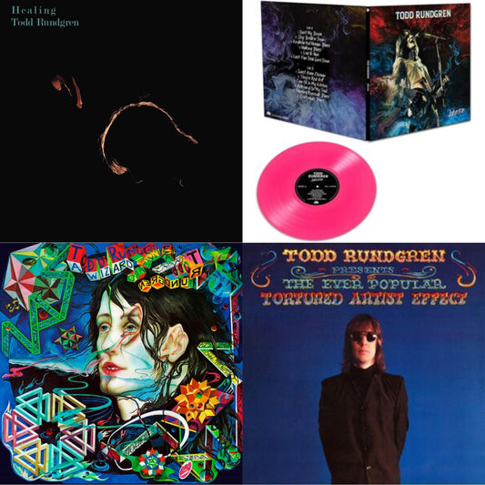 Todd Rundgren - Healing (Clear LP Vinyl/Translucent Blue 7Inch) & Wizard A True Star (Turquoise Blue Vinyl/Limited/2LP/Tour Edition/Gatefold Cover/180G) & Ever Popular Tortured Artist Effect (180G/Limited Edition/Gatefold Cover) & Johnson (Pink LP