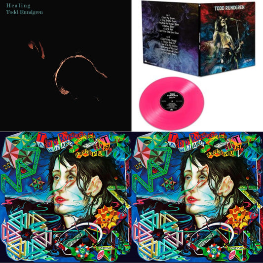 Todd Rundgren - Healing (Clear LP Vinyl/Translucent Blue 7Inch) & Wizard A True Star (Turquoise Blue Vinyl/Limited/2LP/Tour Edition/Gatefold Cover/180G) & Wizard A True Star (Transparent Magenta Vinyl/Limited/2LP/Tour Edition/Gatefold Cover/180G) &