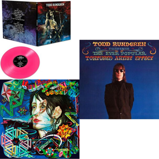 Todd Rundgren - Wizard A True Star (Transparent Magenta Vinyl/Limited/2LP/Tour Edition/Gatefold Cover/180G) & Ever Popular Tortured Artist Effect (180G/Limited Edition/Gatefold Cover) & Johnson (Pink LP Vinyl)