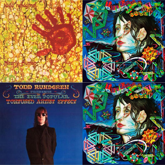 Todd Rundgren - Nearly Human (180G/Translucent Yellow LP Vinyl/Limited Tour Edition) & Wizard A True Star (Turquoise Blue Vinyl/Limited/2LP/Tour Edition/Gatefold Cover/180G) & Wizard A True Star (Transparent Magenta Vinyl/Limited/2LP/Tour