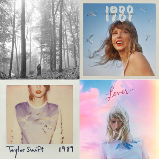 Taylor Swift - Folklore (Edited) & 1989 (Taylor's Version) & 1989 & Lover (Deluxe) (Version 4) - CD Bundle
