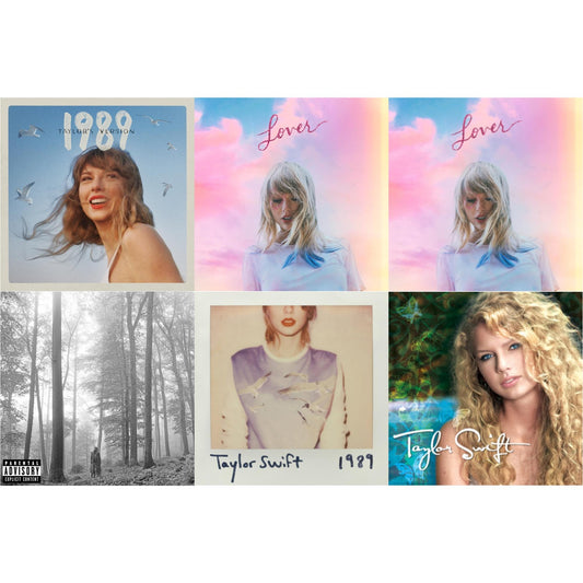 Taylor Swift - Folklore (X) & 1989 (Taylor's Version) & Taylor Swift & 1989 & Lover (Deluxe) (Version 2) & Lover - CD Bundle