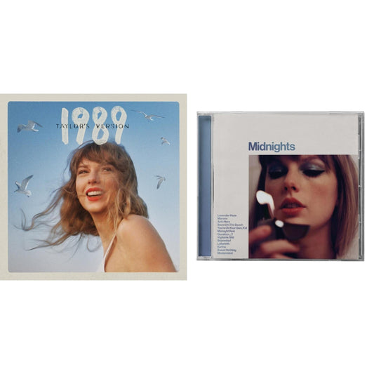Taylor Swift - Midnights (X) (Moonstone Blue CD) & 1989 (Taylor's Version)