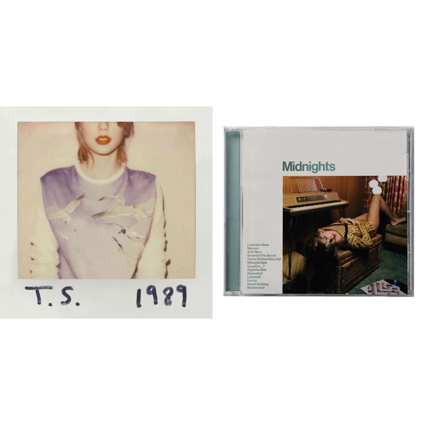 Taylor Swift - Midnights (X) (Jade Green CD) & 1989